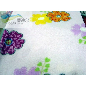 Impreso Coral Fleece tejido para el hogar textil 048